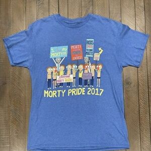 L Rick and Morty "Morty Pride 2017" T-Shirt
